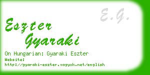 eszter gyaraki business card